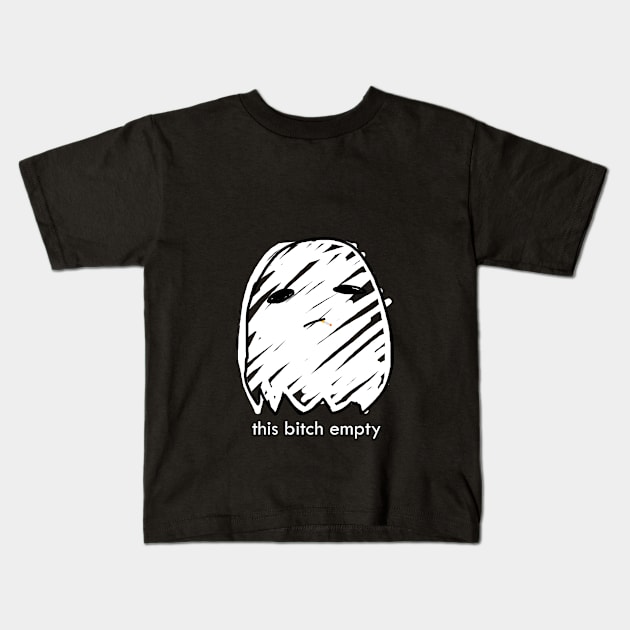 this bitch empty Kids T-Shirt by vaporwave